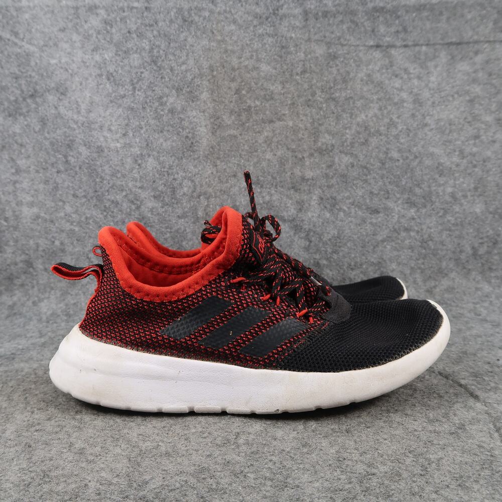 Adidas Shoes Kids 4.5 Athletic Trainer Lite Racer Running Sneakers Red Black